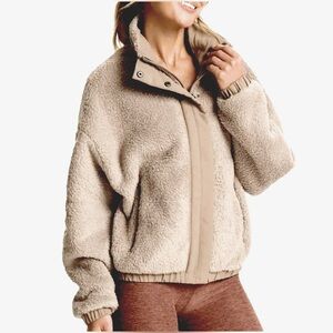 Vuori Cozy Sherpa Jacket High Pile Fleece Graphite XS